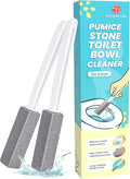 Pumice Stone Toilet Bowl Cleaner | Toilet Pumice Stone with Extra Long Handle | Scouring Stick for Toilet Cleaning, Stain Removal on Toilets, Grills, Tiles, Grout & Pools | 2 Pack-Ruum Studio Home