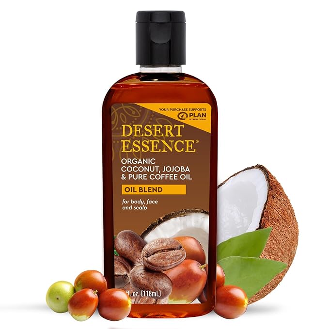 Desert Essence Organic Coconut, Jojoba, and Coffee Oil Blend-Ruum Studio Home
