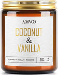 AOOVOO Coconut Vanilla Candles - 9 oz Scented Candles, Aromatherapy Candle, Soy Candle for Home Scented-Ruum Studio Home