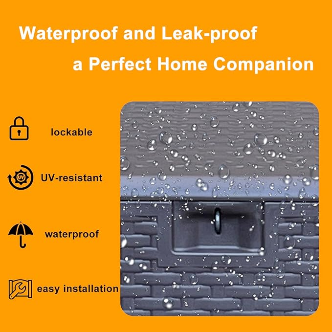 Alsophila150 Gallon Large Storage Box with Lid,Waterproof Outdoor Storage Container for Patio Furniture Cushions, Gardening Tools, Pool Accessories,Lockable Resin Deck Box with Smooth Hydraulic Lid-Ruum Studio Home