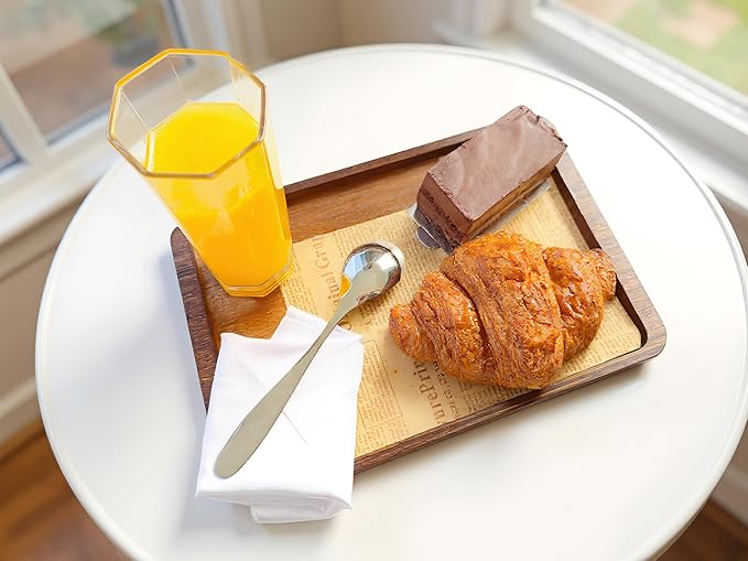 Bamboo Serving Tray – Two Sizes for Breakfast, Tea, Coffee & Snacks – Eco-Friendly Wooden Tray for Bed, Kitchen, Coffee Table, or Decorative Use-Ruum Studio Home