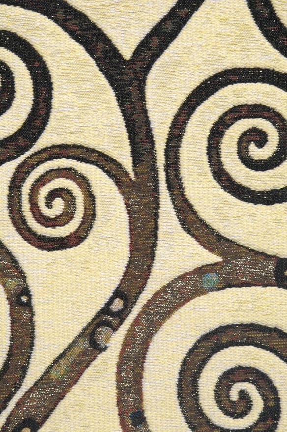 C Charlotte Home Furnishings Inc Lebensbaum Branches Cushion Cover | Pure Cotton Decorative Cushion Case | Cushion Cover for Indoor Use | 17x17 Inch Cushion Cover for Living Room I by Gustav Klimt-Ruum Studio Home