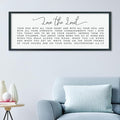 LuZhiQiang Love The Lord Your God With All Your Heart Wall Decor Art 40"×15" Deuteronomy 6:5-7, 9 Scripture Sign Bible Verse Large Wood Framed Wall Hanging (Black)-Ruum Studio Home