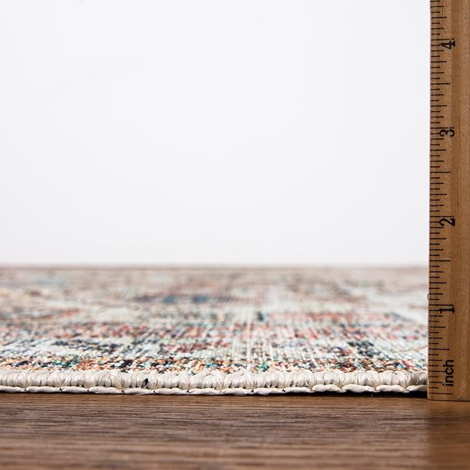 Keen Home Design 2x10 Rug - Machine Washable Runner Rug with Non-Slip Backing, Ideal for Hallway, Entryway, Kitchen, Laundry Room - Vintage, Easy Clean, Durable, Low Pile - (2'6" x 10')-Ruum Studio Home