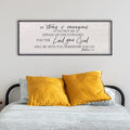 LuZhiQiang Be Strong And Courageous Sign Wall Decor 40"x15" Quote Joshua 1:9 Bible Verse Christian Faith Wood Art Wall (Black)-Ruum Studio Home