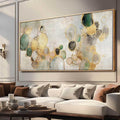 YJYart Circle Canvas Wall Decor Green and Gold Wall Art Posters Abstract Wall Decorations 36"x70" Home Decor for Bedroom Living Room-Ruum Studio Home