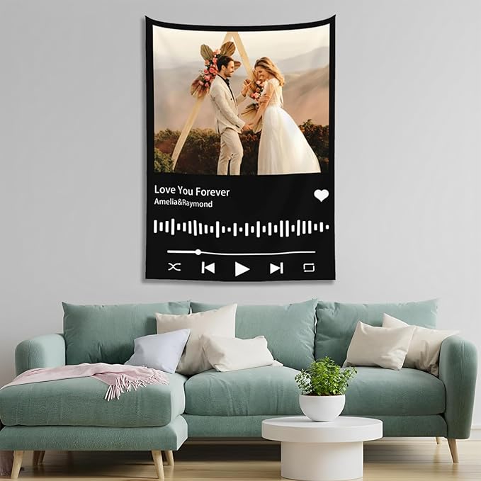 Custom Tapestry For Wall Bedroom Custom Backdrop Personalized Image Text Photo Customized Funny Tapestry Banners And Signs Song Vertical Tapestrys-Ruum Studio Home