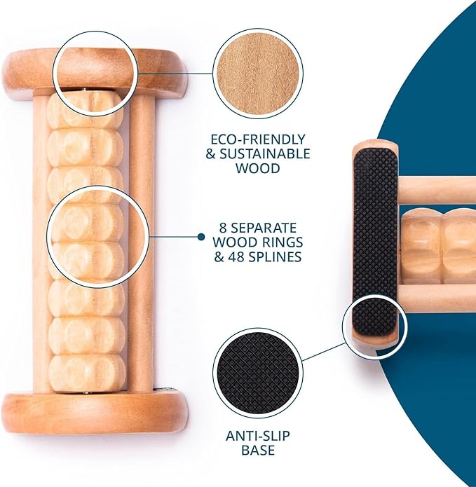 TheraFlow Compact Foot Roller for Plantar Fasciitis Relief | Relaxing Gifts for Mom and Dad - Portable, Small Tool for Deep Tissue Massage and Neuropathy | Travel Size Feet Massager for Relaxation-Ruum Studio Home