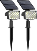 WELALO Solar Spot Lights Outdoor, [2 Pack/3 Modes] Solar Landscape Spotlights, Adjustable Solar Powered Security Lights, IP65 Waterproof Wall Lights for Walkway, Yard, Garden, Driveway (Cool White)-Ruum Studio Home