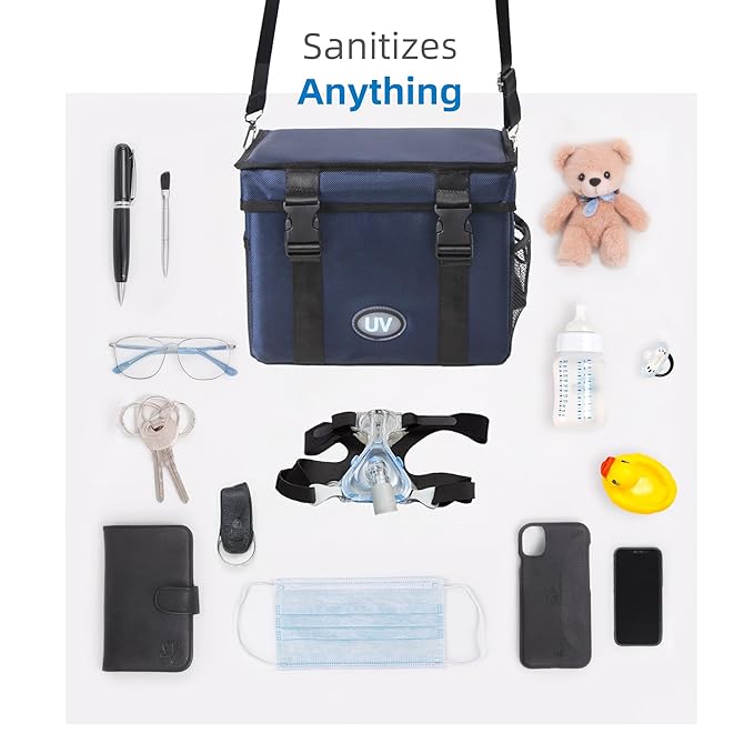 UV Sanitizer Box, 12L Portable Sanitizing and Cleaning Machine with 3-Level Timer, Foldable UV Cleaner Box for Toys, Mask, Towel, Key， Baby Bottle, Etc. Ozone Free UV Cleaning Box ﻿-Ruum Studio Home