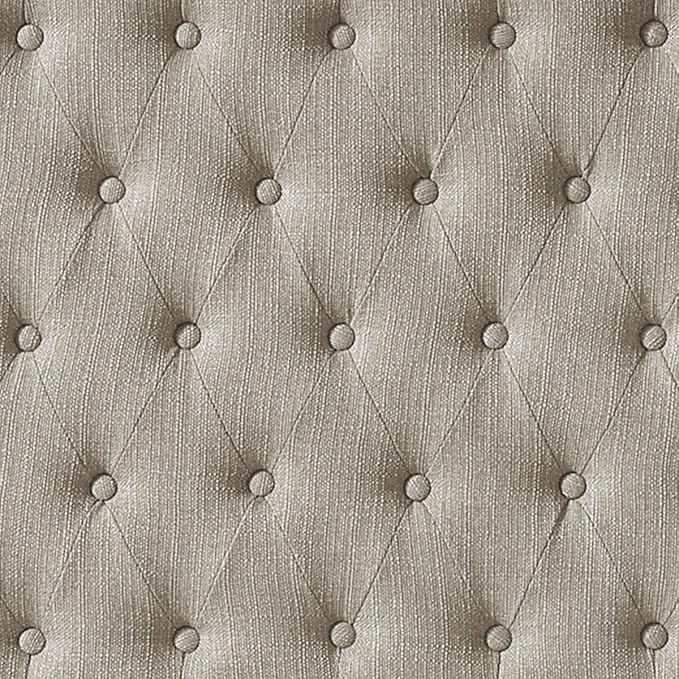 24KF Upholstered Tufted Button Linen Fabric Headboard,Comfortable Fashional Headboard King/CA King Size,Linen-Ruum Studio Home