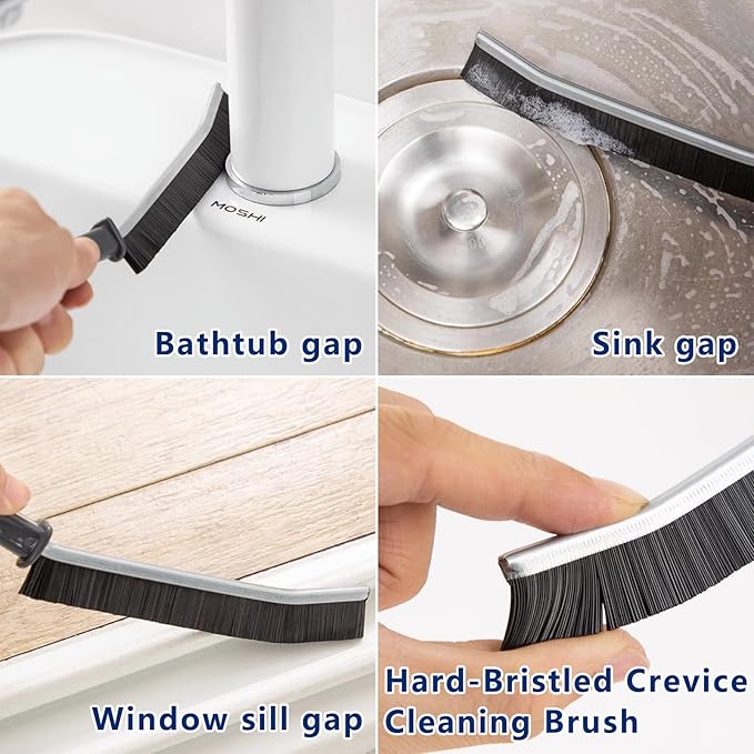 12Pcs Crevice Cleaning Brush,Small Gap Cleaning Brushes for Cleaning Bathroom,Kitchen,Window Grooves,Corners, Sinks, washbasins, Showers, faucets, bathtubs, Gas Stove and Tiles-Ruum Studio Home