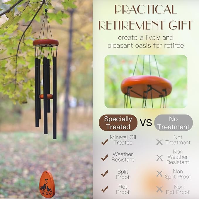 Wedding Gifts for Couple 2025,Married Gifts for Newlywed Mr. and Mrs. Wind Charms,Wedding Wind Chime,Engagement Gift idea for Couple Home-Ruum Studio Home