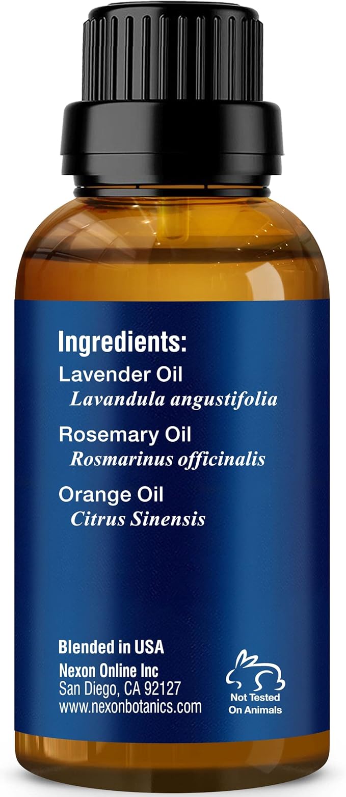 Zen Sleep Essential Oil Blend 30 ml - Lavender & Rosemary Relaxing Oil for Diffusers & Humidifiers - Calming Aromatherapy for Peaceful Sleep - Nexon Botanics-Ruum Studio Home