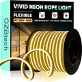 GZBtech Flexible LED Neon Rope Lights 132FT,AC 110-120V Waterproof Strip Light, 120 LEDs/M Cuttable Connectable Neon Lighting for Indoor Outdoor Home Decor/Commercial Building Use-Warm White 40M-Ruum Studio Home