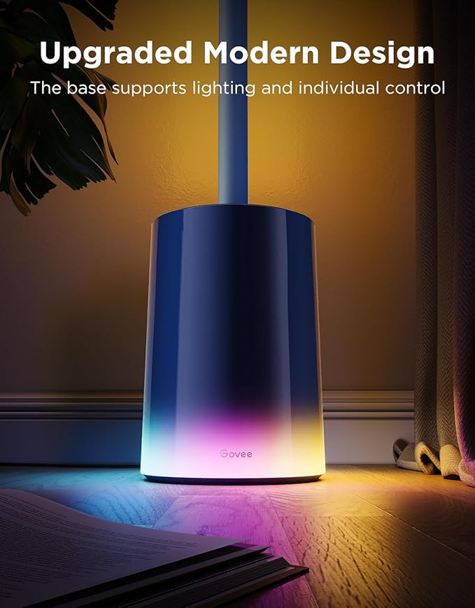 Govee Floor Lamp 2 with Matter, RGBIC, Warm Cool White LED, Alexa Compatible, 1725lm, Music Sync, Scene Modes, Smart Floor Lamp for Living Room, Bedroom, Blue(1 Pack)-Ruum Studio Home