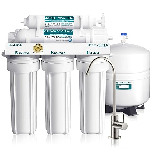 APEC Water Systems ROES-50 Essence Series Top Tier 5-Stage WQA Certified Ultra Safe Reverse Osmosis Drinking Water Filter System-Ruum Studio Home
