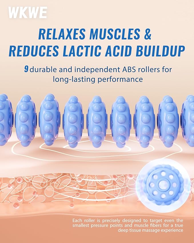 Muscle Roller Stick with Trigger Points - Bendable Body Massage Stick to Help Legs, Back, Neck Recovery, Relief Muscle Soreness, Cramping and Tightness-Ruum Studio Home