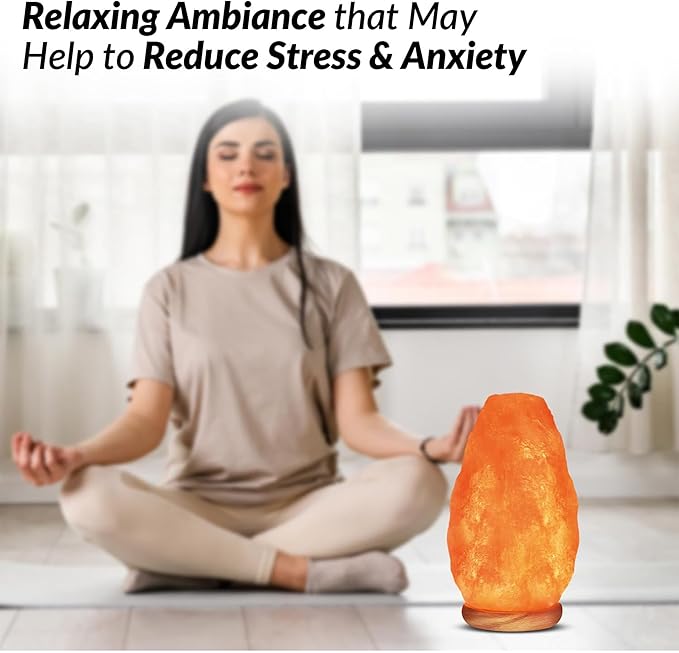Himalayan Glow Salt Lamp with Dimmer Switch 5-7 lbs-Ruum Studio Home