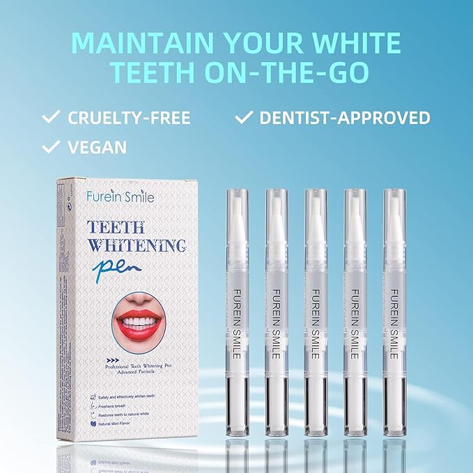 Teeth Whitening Pen 5 Pens 50+ Whitening Treatments -Removes Years of Stains 35% Carbamide Peroxide Tooth Whitener Brush Gel Pen-Ruum Studio Home