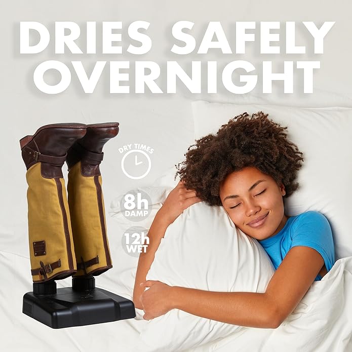 JobSite Boot Dryer - Silent Shoe Dryer & Warmer For Work Boots, Gloves & Shoes - Fanless Convection Dry - Helps Reduce Odor-Ruum Studio Home