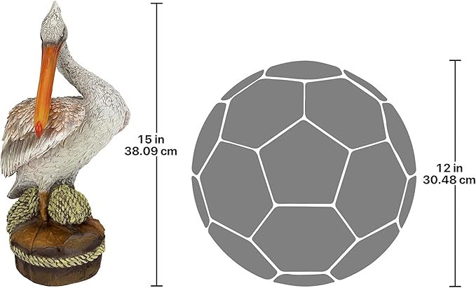 Design Toscano Ocean Side PIER 51 Pelican Statue-Ruum Studio Home