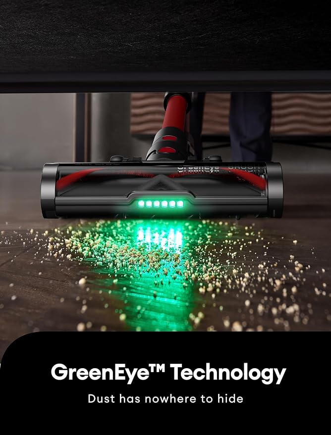 Ultenic Cordless Vacuum Cleaner, 550W/50Kpa, 60Mins Runtime, 180°Bendable Wand, Anti-Tangle Brush, Stick Vacuum Cordless with Charging Dock, Handheld Vacuum for Pet Hair/Carpet/Floor/Car, U16 Flex-Ruum Studio Home