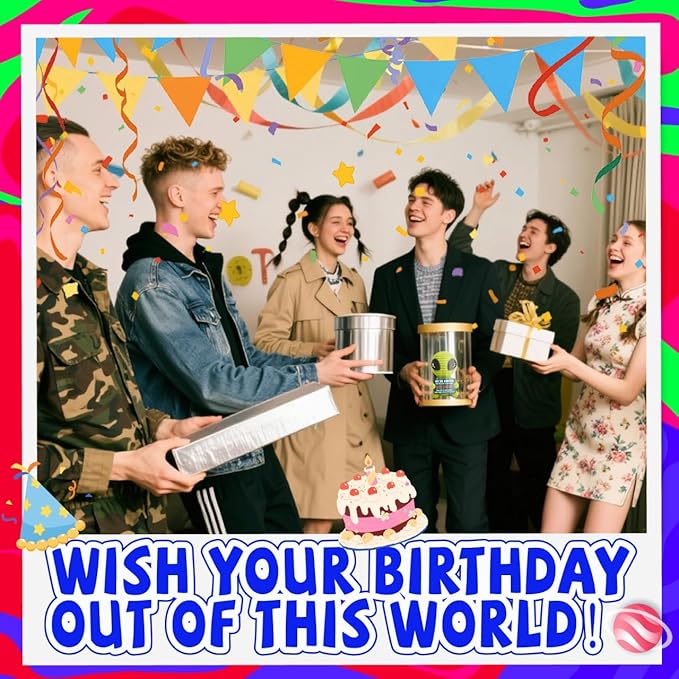 Cute Crochet Alien Plush Toy Unique Birthday Gift for Boys Girls Friends Man Women Handmade Alien Stuffed Animal Funny Space Theme Present for Kids, Teens Sci-Fi Fans-Ruum Studio Home