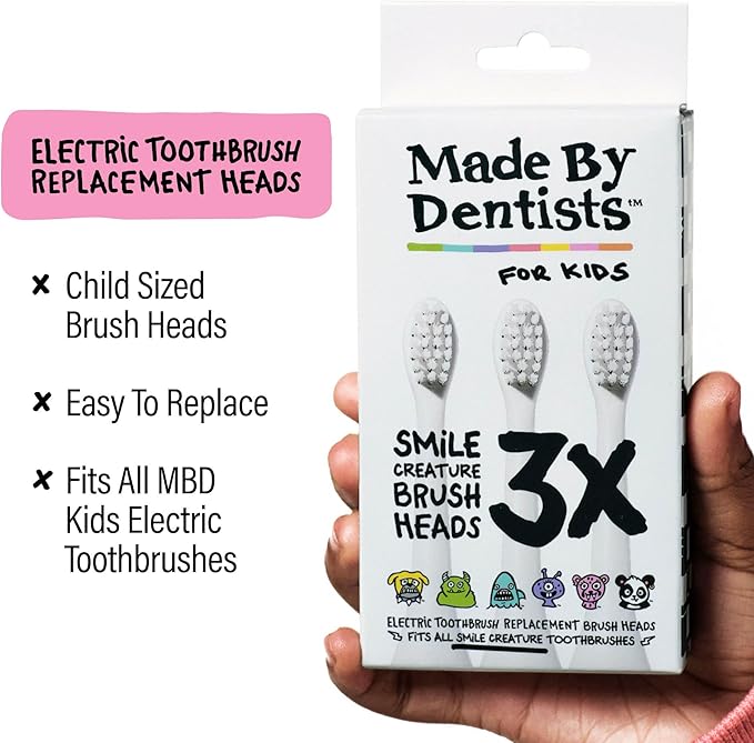 Kids Electric Toothbrush - Rechargeable Vibrating Toothbrush with Timer, Includes 6 Replacement Heads, Gently Cleans Teeth, for Girls and Boys, Kids & Toddlers Age 2+, Cheetah-Ruum Studio Home