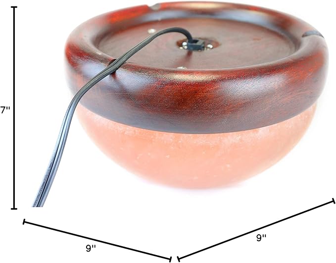 Himalayan Secrets® Salt Dome Lamp | for Warming Up Hands and Feet (9" Diameter)-Ruum Studio Home
