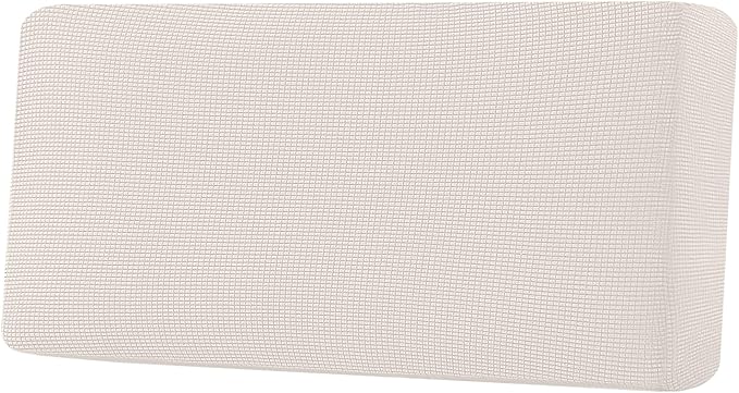 H.VERSAILTEX Super Stretch Individual Seat Cushion Covers Sofa Covers Couch Cushion Covers Slipcover Sets Thick Jacquard Textured Twill Fabric (1 Piece Sofa Cushion Cover, Ivory)-Ruum Studio Home