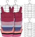 ZEDODIER Tank Top Hanger, 4 Pack Space Saving Bra Hangers, Non-Slip Hanging Sport Bras Holder, Closet Organizers and Storage for Camisoles Tank Tops Bras Ties Swimsuits Strappy Dress, Black-Ruum Studio Home