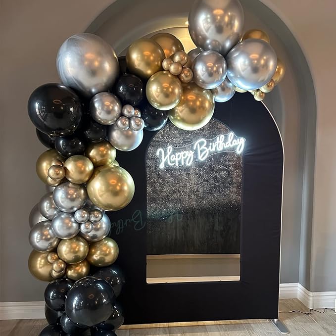 130pcs Metallic Gold Balloons Different Sizes 18" 12" 10" 5" Party Latex Balloons for Birthday Graduation Baby Shower Wedding Anniversary New Year Party Decorations-Ruum Studio Home