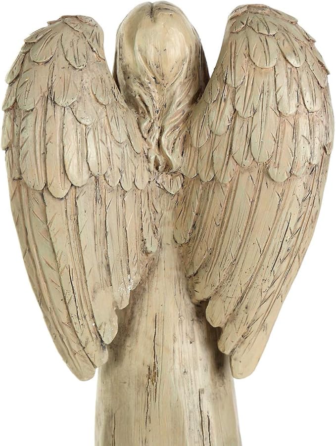 Topadorn Resin Statue Praying Angel Resin Figurines,Collectible Sculptures for Decorative,14" H-Ruum Studio Home