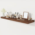 Floating Shelves 48 Inch Long, 12 Inch Deep Floating Shelves for Wall, 48 x 12 Large Wall Shelves for Home Storage & Display, 2" Thicked Floating Shelf for Bedroom, Living Room, Walnut Color, 1 Pack-Ruum Studio Home