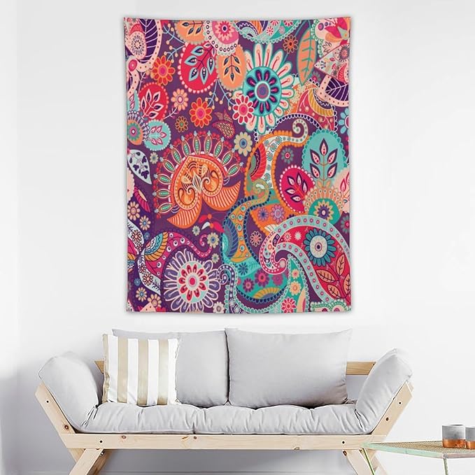 ICMOLYYENLO Palm Leaf Tapestry Wall Hanging, Tropical Leaves Plant Jungle Green Hawaiian Art Home Decor for Guest Bedroom Living Room Dormitory 60x80 Inch-Ruum Studio Home