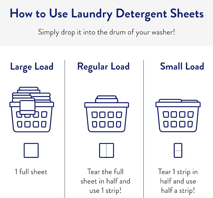 The Clean People Laundry Detergent Sheets - Laundry Soap - Ultra Concentrated, Recyclable Packaging, Stain Fighting - Peppermint, 192 Pack-Ruum Studio Home