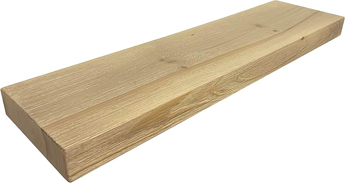 joelsantiques 30 Inch Wooden Floating Shelves for Wall - 30x8x2 in - Made of Natural Wood - Heavy Duty Rustic Wall Shelves for Bedroom - Perfect for Living Room, Kitchen - Natural-Ruum Studio Home