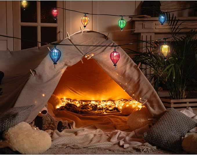 11FT Multicolor String Lights with 10 Bulbs, UL Listed Connectable Waterproof Decorative LED Lights Hanging for Backyard Patio, Indoor/ Outdoor for Christmas Wedding Party Festival Lighting(2pcs)-Ruum Studio Home
