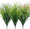 Melorca&Guilla Artificial Plants Outdoor 3PCS 23“ Fake Tall Grass,Faux Grass Plant,Artificial Grass Greenery Shrubs Bushes for Garden Porch Window Box Shop Office Home Décor-Ruum Studio Home