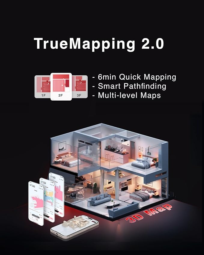 Yeedi M12 Ultra Plus Robot Vacuum and Mop, Upgrade 11800Pa Strong Suction, ZeroTangle Technology, TruEdge Deep Mopping, Auto Mop Washing/Drying, Auto-Lift Mopping, Mini Omni Station, White-Ruum Studio Home