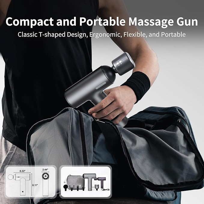 arboleaf Thermacool Massage Gun with Heat and Cold, 6 Speeds Muscle Massage Gun Deep Tissue with Case, Powerful Percussion Massager for Home Gym Office Muscle Back Pain Relief, Gift-Ruum Studio Home