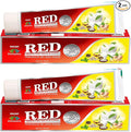 Jagat Devsutra Ayurvedic Herbal Red Toothpaste for Teeth Whitening & Cold Breath - 100% Natural Formula, No Fluoride & Artificial Colours - Pack of 2 (4.4 OZ Tubes) Try Once-Ruum Studio Home