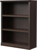 43 in Tall Bookcase, 3-Tier Bookshelf Open Storage, 33 inch Wide Floor Standing Indoor Furniture, Book Cases for Home School Library Office Bedroom Kids, Dark Cherry 3 Tiers-Ruum Studio Home