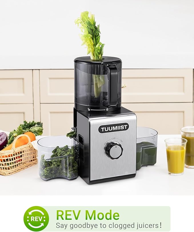 Cold Press Juicer Machines – 6.5'' Large Feed Chute for Whole Fruits & Vegetables, High Juice Yield, Easy To Clean-Ruum Studio Home