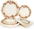 Homlouue 200 Pcs Fall Paper Plates and Napkins, Watercolor Disposable Dinnerware Set, Autumn Leaves Thanksgiving Party Supplies, Serve 50 Guests-Ruum Studio Home