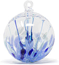 Luke Adams Handmade Glass Gazing Balls for Garden on Clearance – Hand Blown Glass Gazing Ball for Yard Décor – Decorative Garden Globe Raindrop (Blue)-Ruum Studio Home
