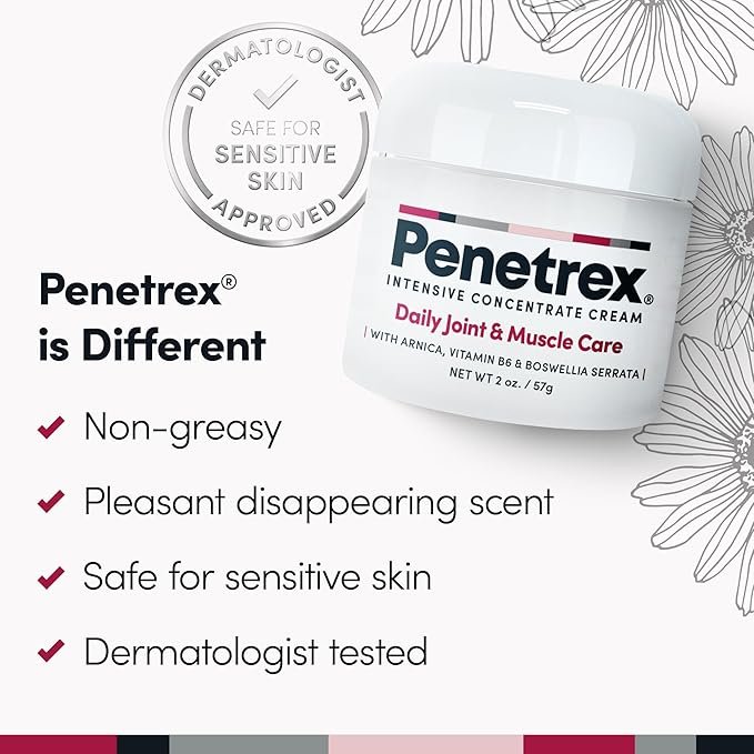 Penetrex Joint & Muscle Therapy - Soothing Comfort for Back, Neck, Hands, Feet - Premium Whole Body Rub with Arnica, Vitamin B6 MSM & Boswellia - 2oz 3-Pack-Ruum Studio Home