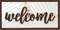 Welcome Sign - Large Rustic Wooden Wall Decor for Farmhouse Living Room, Entryway, or Foyer | 32"x16" Hanging Wall Art-Ruum Studio Home