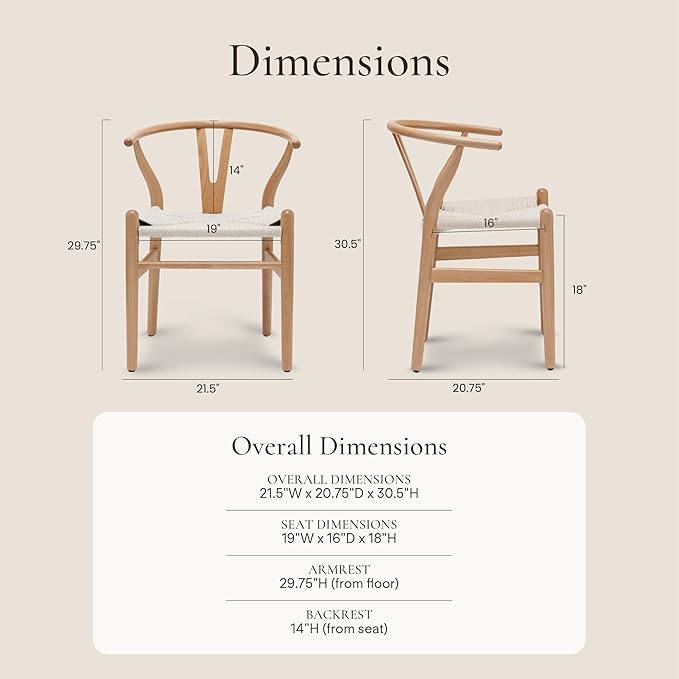 POLY & BARK Weave Chair, Single, Natural-Ruum Studio Home